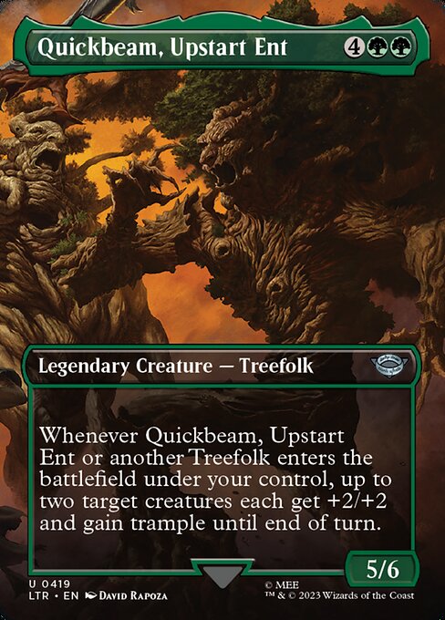 BORDERLESS Quickbeam, Upstart Ent #419  - Uncommon Lord of the Rings: Tales of Middle-Earth