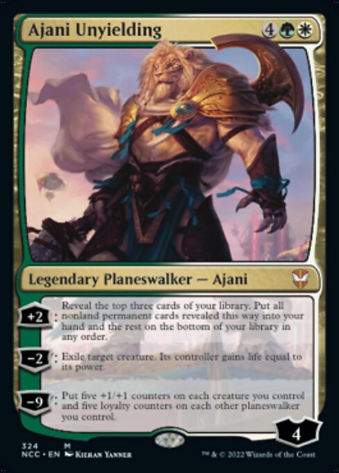 Ajani Unyielding #324 -  New Capenna Commander