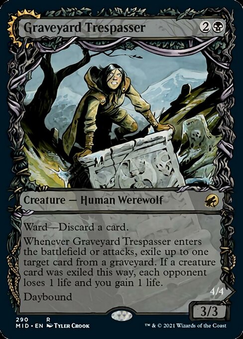 290SHOWCASE Graveyard Trespasser // Graveyard Glutton 290 - Midnight Hunt