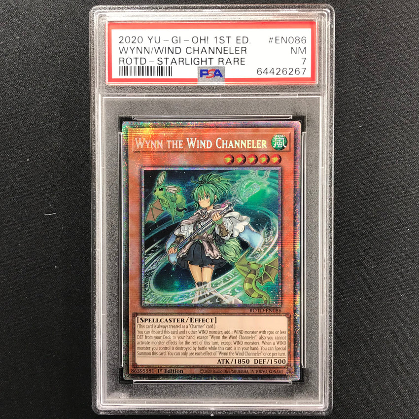 PSA 9 Wynn the Wind Channeler - ROTD-EN086 - Starlight Rare 1st Edition 267