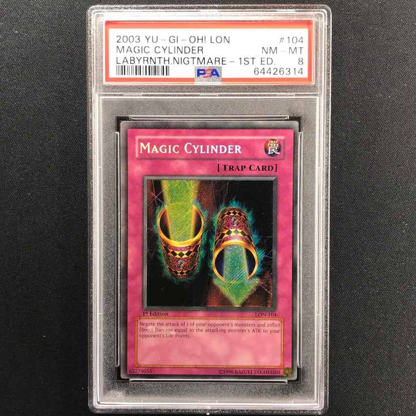 PSA 8 Magic Cylinder - LON-104 - Secret Rare 1st Edition 314