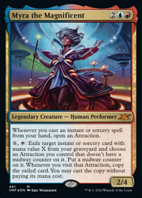 GALAXY FOIL Myra the Magnificent #461 - Mythic Unfinity