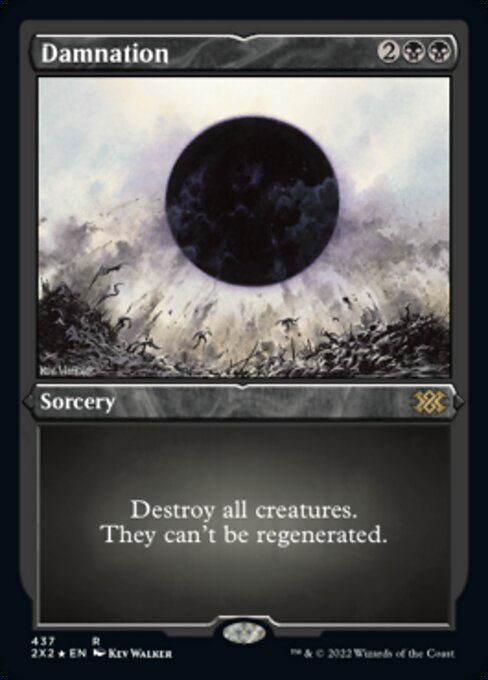 ETCHED FOIL Damnation 437# - Rare Double Masters 2022