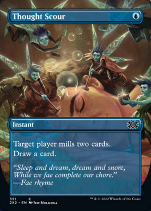 BORDERLESS Thought Scour 351# - Common Double Masters 2022