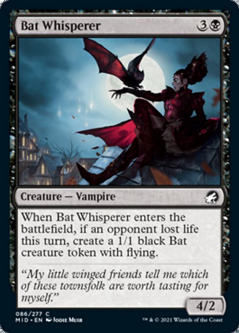 86Bat Whisperer 86/277 Common - Midnight Hunt
