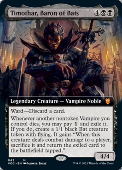 Extended Timothar Baron Of Bats - No 42 Commander Crimson Vow