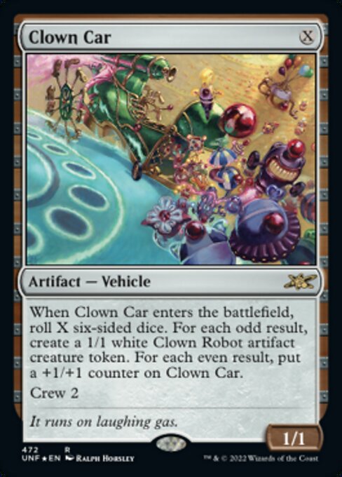GALAXY FOIL Clown Car #472 - Rare Unfinity