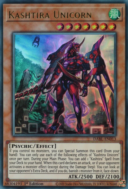 Kashtira Unicorn - DABL-EN013 - Ultra Rare 1st Edition
