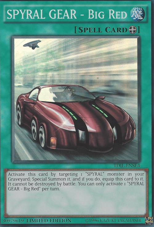 SPYRAL GEAR - Big Red - TDIL-ENSE4 - Super Rare Limited Edition-Cherry Collectables