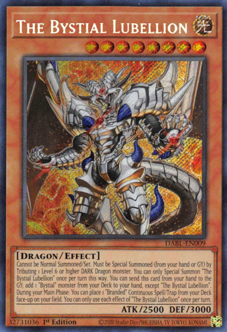 The Bystial Lubellion - DABL-EN009 - Secret Rare 1st Edition