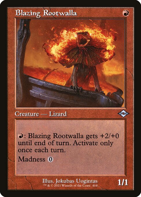 FOIL RETRO Blazing Rootwalla #404 - MH2 Modern Horizons 2