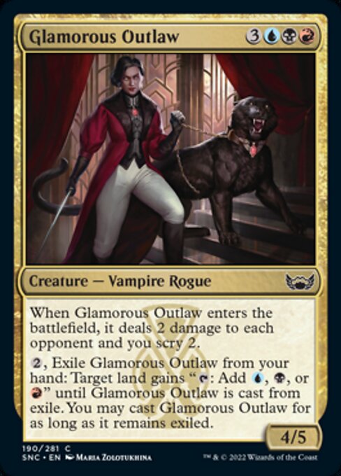 Glamorous Outlaw 190/281 - Common Streets of New Capenna