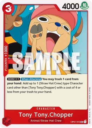 Tony Tony.Chopper #OP01-015  - Uncommon OP-01 Romance Dawn