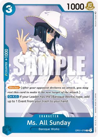 Ms. All Sunday - OP01-079