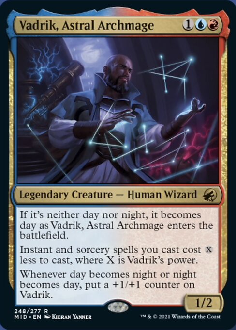 248Vadrik, Astral Archmage 248/277 Rare - Midnight Hunt
