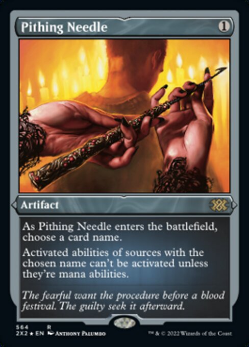 ETCHED FOIL Pithing Needle 564# - Rare Double Masters 2022