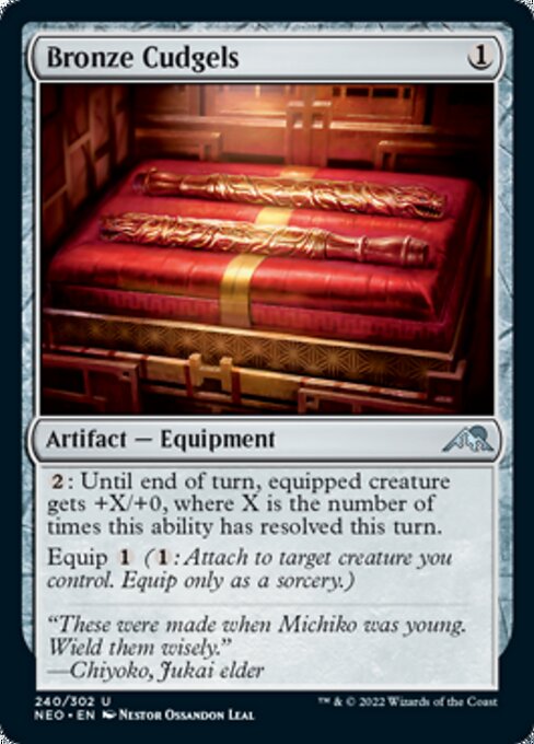 Bronze Cudgels 240/302 -  Kamigawa Neon Dynasty UNCLE