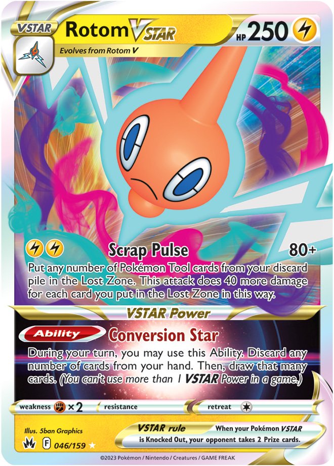 Rotom VSTAR - 046/159 - Ultra Rare Crown Zenith