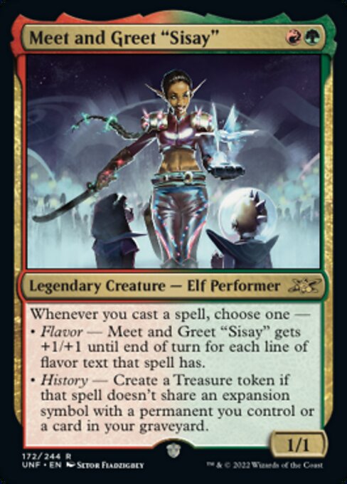 Meet and Greet "Sisay" 172/244  - Rare Unfinity
