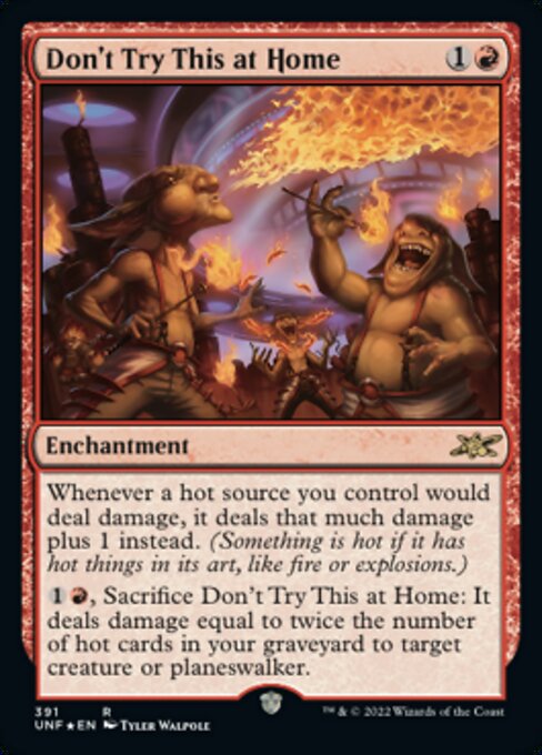 GALAXY FOIL Don't Try This at Home #391 - Rare Unfinity