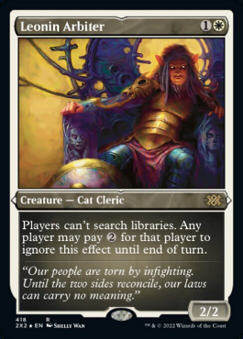 ETCHED FOIL Leonin Arbiter 418# - Rare Double Masters 2022