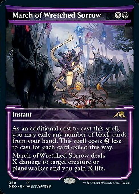 SHOWCASEMarch of Wretched Sorrow 380 -  Kamigawa Neon Dynasty