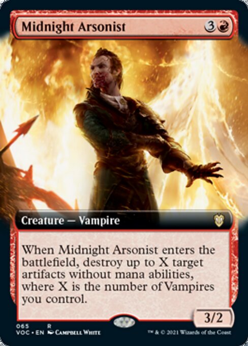 Extended Midnight Arsonist - No 65 Commander Crimson Vow