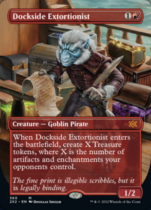 BORDERLESS Dockside Extortionist 360# - Mythic Double Masters 2022