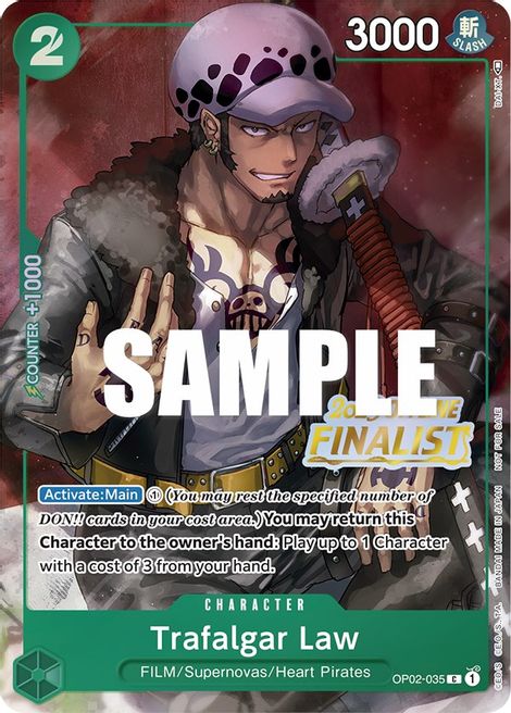 Trafalgar Law - OP02-035 - Common - 2023 Offline Finalist Promo