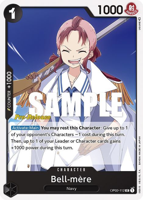 Bell-mere OP02-112 - Pre-release Stamp Promo