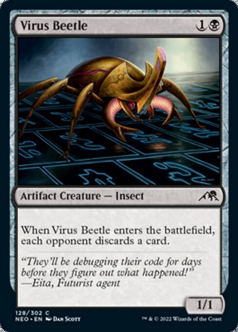 Virus Beetle 128/302 -  Kamigawa Neon Dynasty CONNN