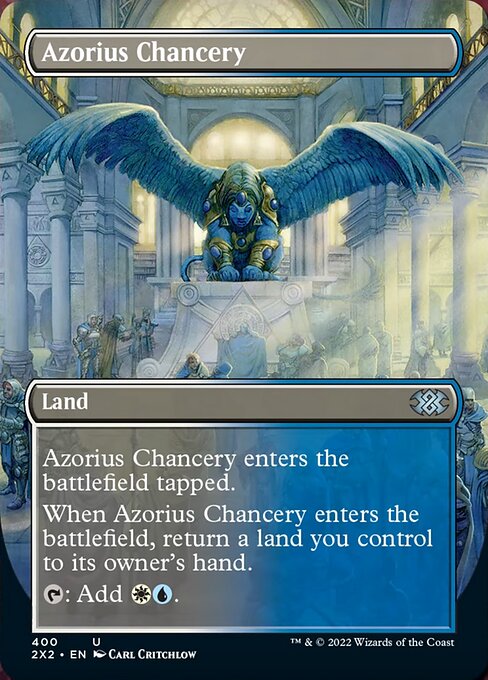 BORDERLESS Azorius Chancery 400# - Uncommon Double Masters 2022