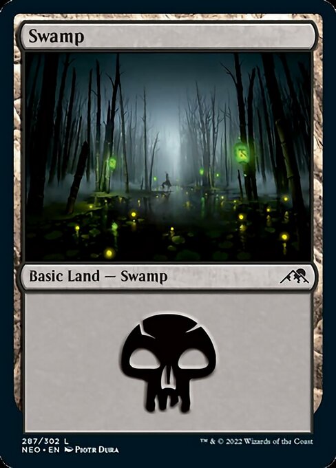 Swamp 287/302 -  Kamigawa Neon Dynasty CONNN