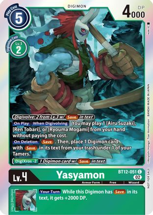 BOX TOPPER Yasyamon Bt12-051 - Bt12 Across Time