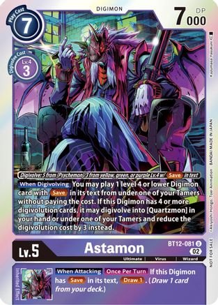 BOX TOPPER Astamon Bt12-081 - Bt12 Across Time