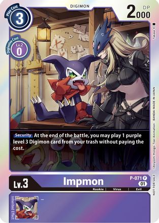 Impmon - P-071 - Bt12 Across Time Limited Pack Promo