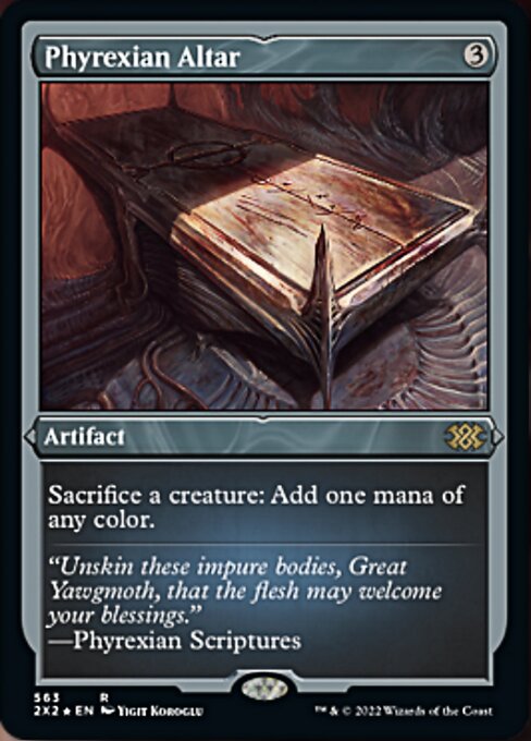 ETCHED FOIL Phyrexian Altar 563# - Rare Double Masters 2022