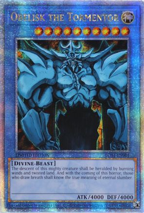 Obelisk the Tormentor - LC01-EN001 - Quarter Century Secret Rare-Cherry Collectables