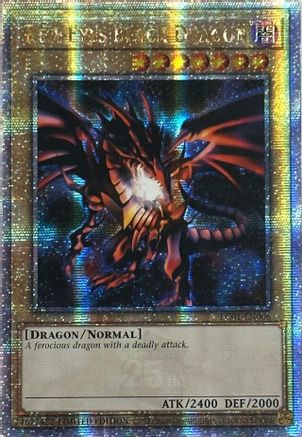Quarter Century Secret Rare Red-eyes Black Dragon - Lc01-en006 - Limit Cherry Collectables Quarter Century Secret Rare Red-eyes Black Dragon - Lc01-en006 - Limit Cherry Collectables