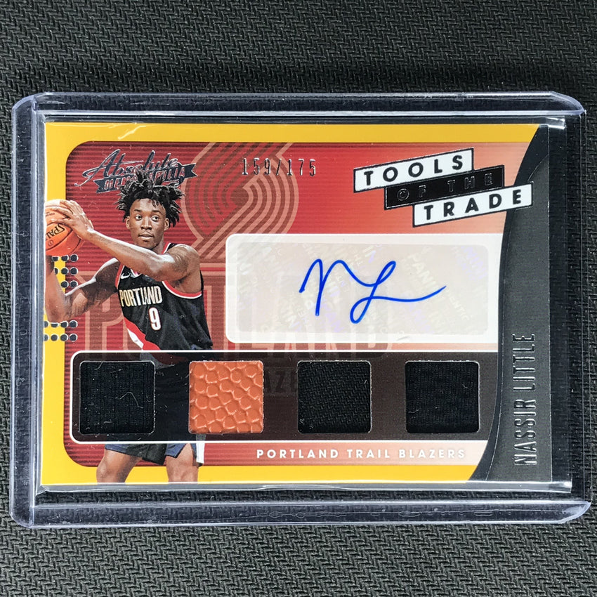 2019-20 Absolute NASSIR LITTLE Tools Trade Rookie Jersey Auto 159/175-Cherry Collectables