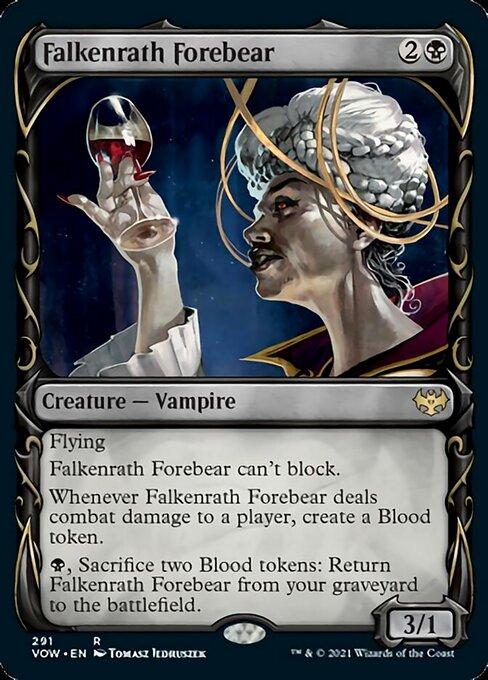 Foil Showcase Falkenrath Forebear - No 291 Rare Crimson Vow