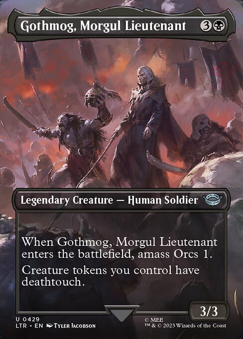 BORDERLESS Gothmog, Morgul Lieutenant #429  - Uncommon Lord of the Rings: Tales of Middle-Earth