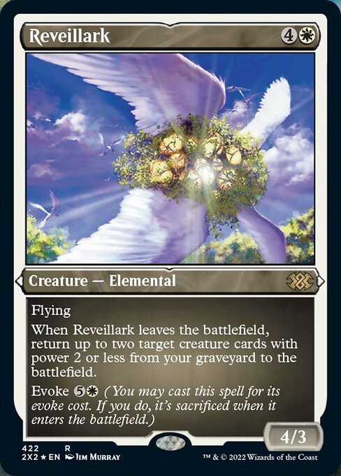 ETCHED FOIL Reveillark 422# - Rare Double Masters 2022