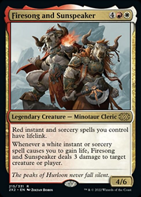 Firesong and Sunspeaker 215 /331 - Rare Double Masters 2022