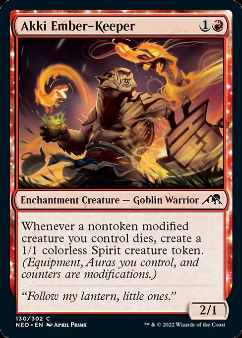 Akki Ember-Keeper 130/302 -  Kamigawa Neon Dynasty CONNN