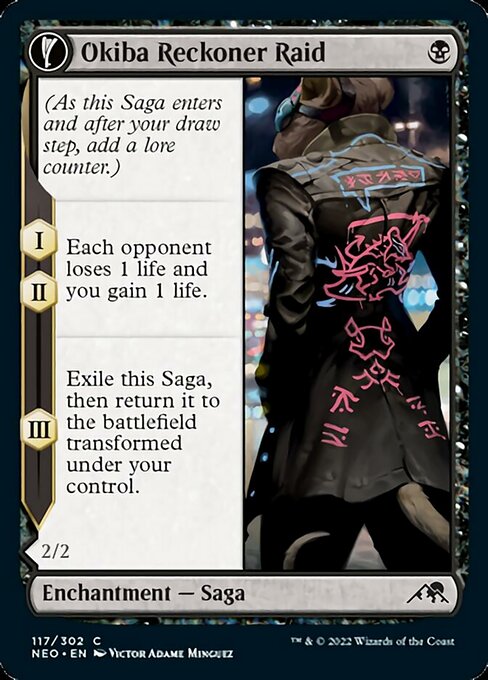 Okiba Reckoner Raid // Nezumi Road Captain 117/302 -  Kamigawa Neon Dynasty CONNN