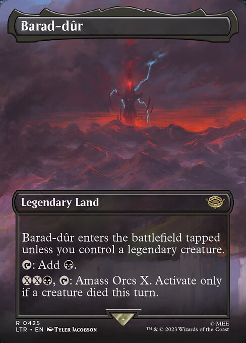 BORDERLESS Barad-dûr #425  - Rare Lord of the Rings: Tales of Middle-Earth