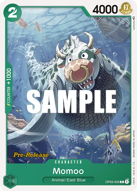Momoo OP03-035 - Pre-release Stamp Promo