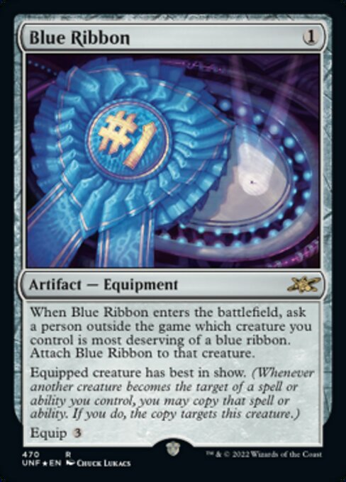 GALAXY FOIL Blue Ribbon #470 - Rare Unfinity