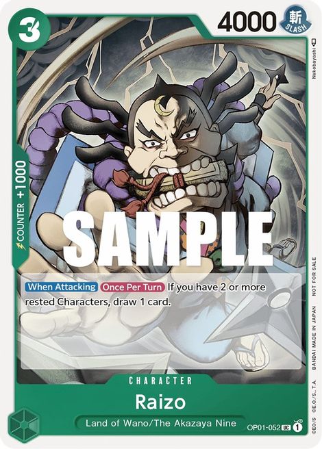 Raizo - Uncommon - OP01-052 - Event Pack Vol. 2 Promo